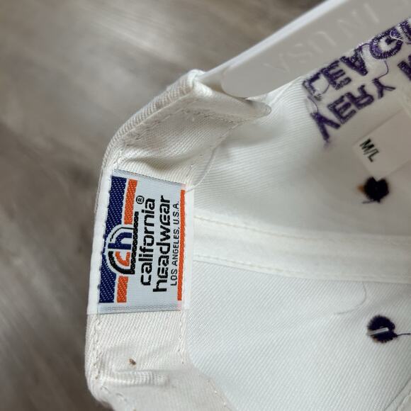 Vintage‎ Woodstock Hippies Snapback Hat White Wool Blend USA MiLB Baseball Cap - Picture 4 of 12